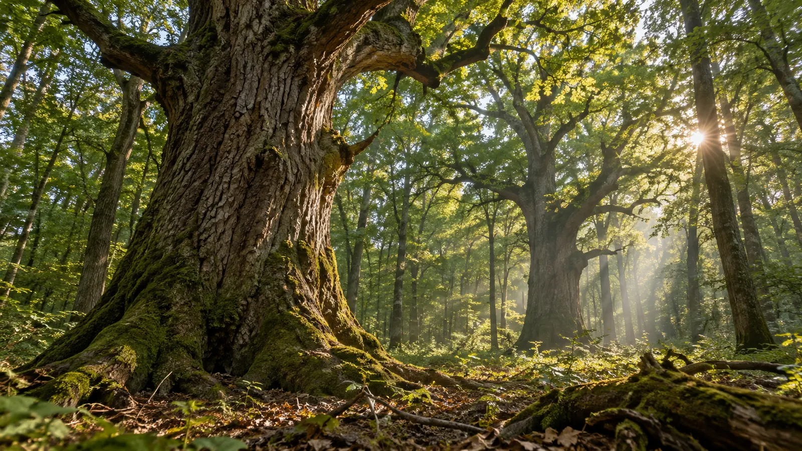 Autorska ilustracja do artykułu „Najstarsze dęby Dębowej Góry – drzewa mające nawet około 250 lat”
