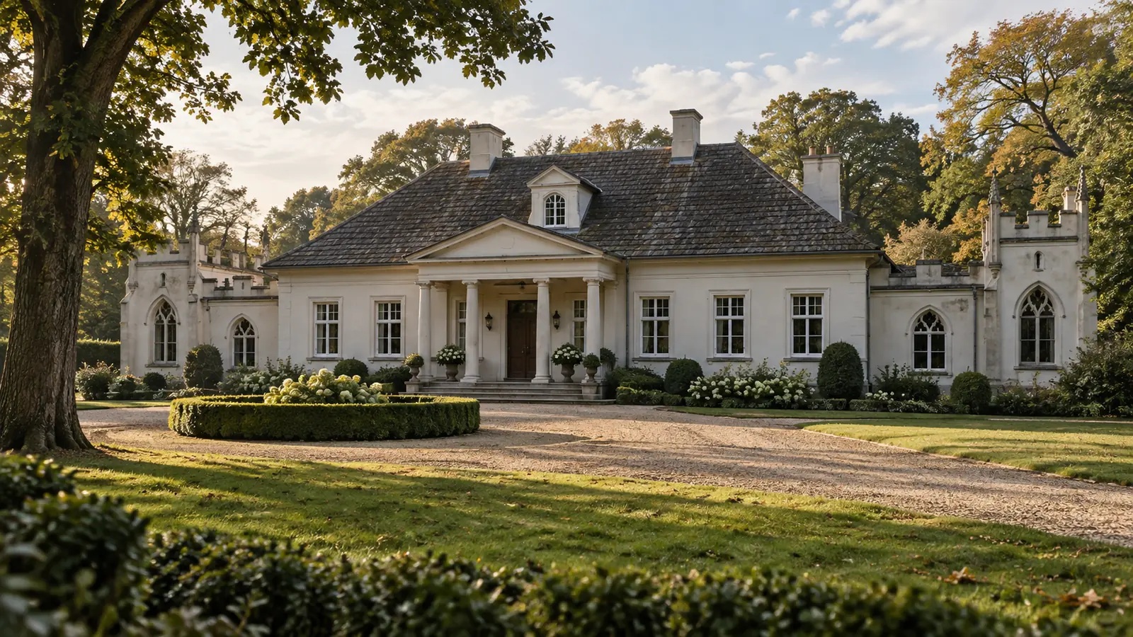 Autorska ilustracja do artykułu „Dwór w Gleśnie – historia i architektura”